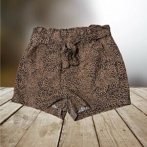 Thread & Supply High Waisted Leopard Print Shorts